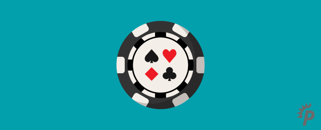 casino chips with platincasino logo